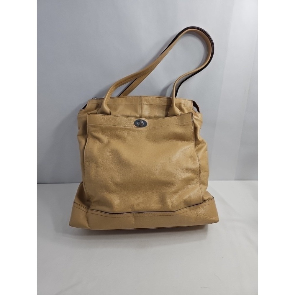 Banana Republic‎ Lexington-Camel/Tan Leather Tote - Shoulder Handbag EUC